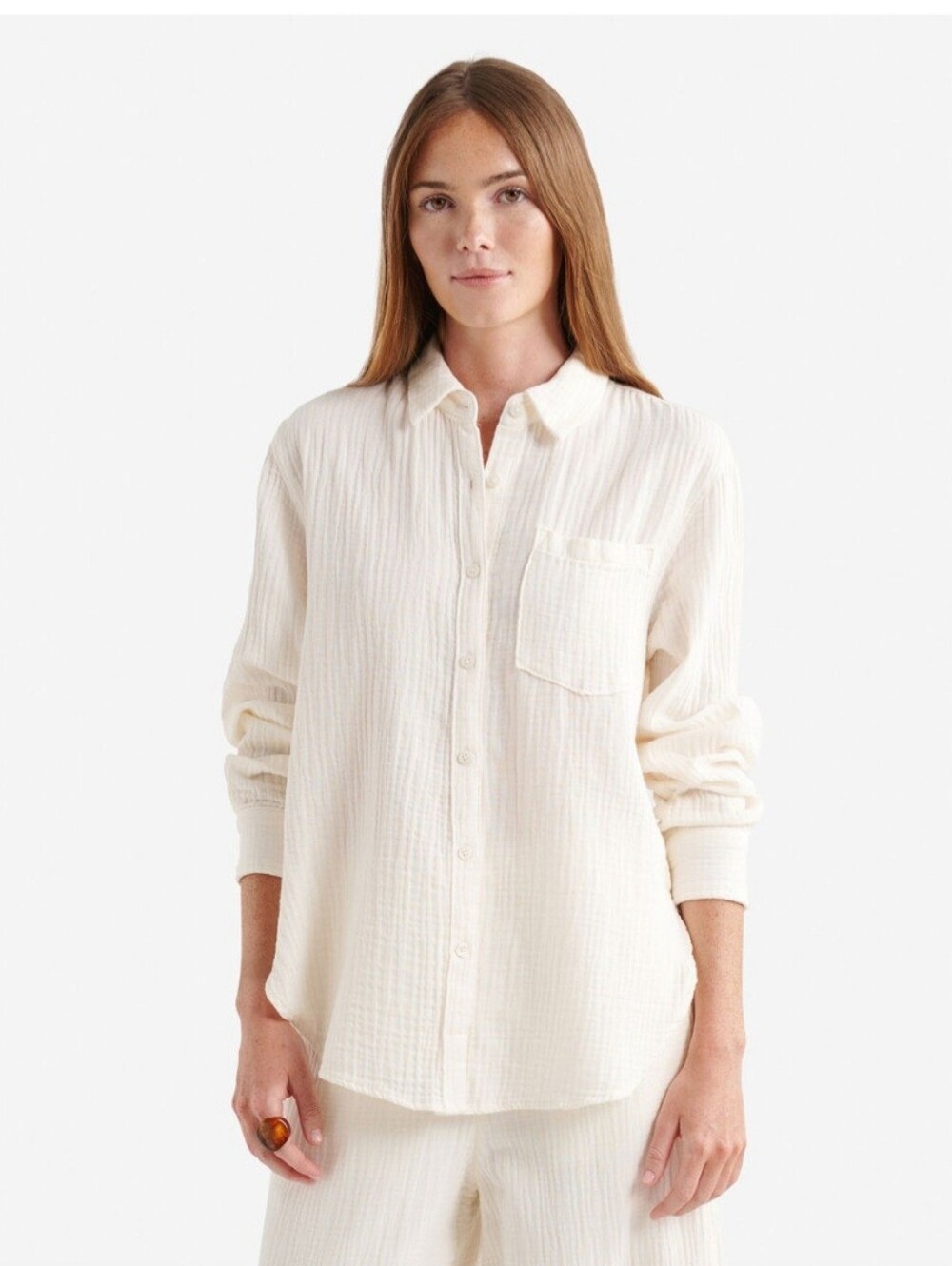 NWT Roots Cotton Gauze Shirt